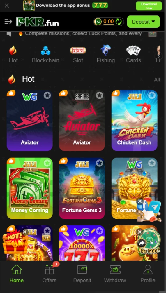 PKR Fun Game Download The Latest Earning App For Android